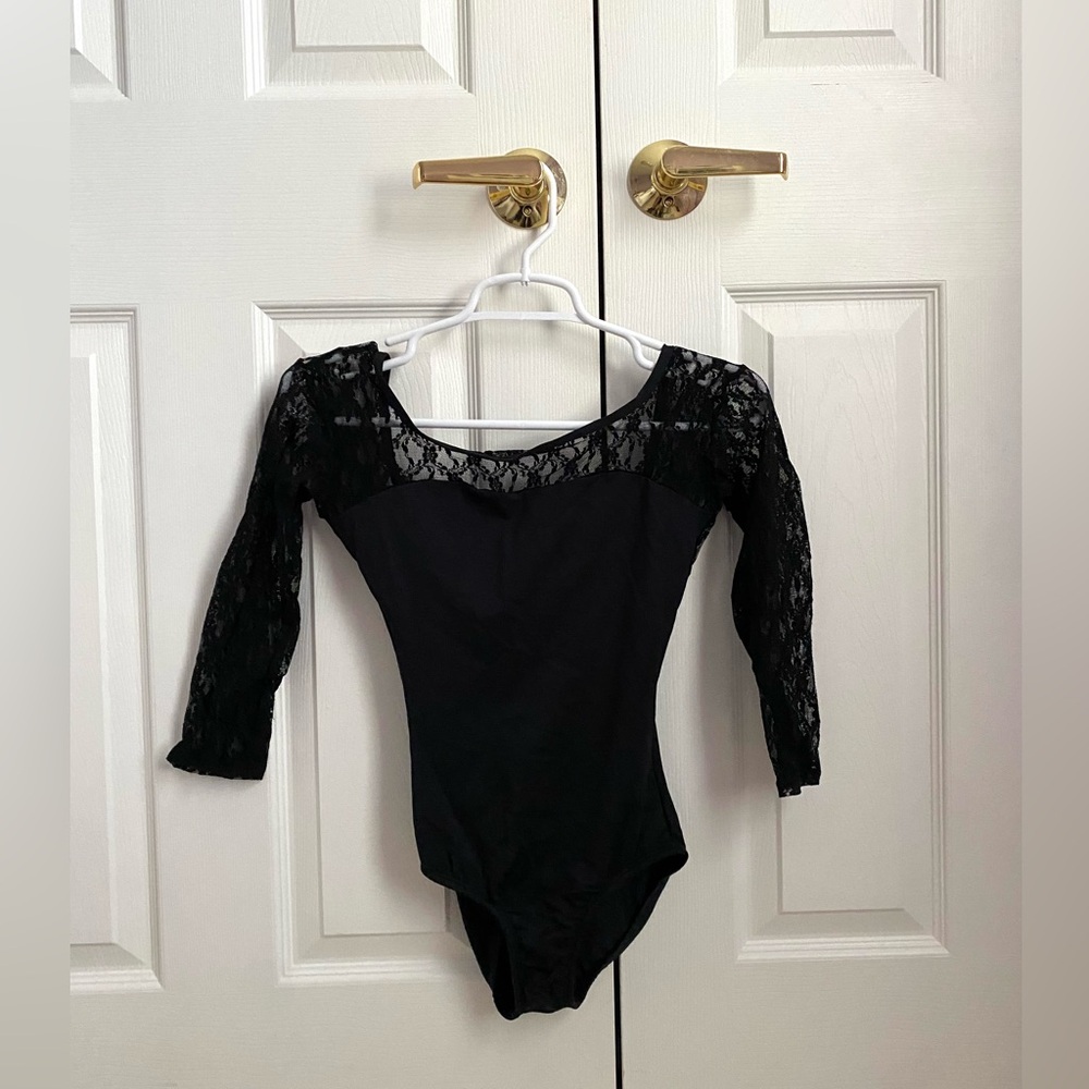 Black Capezio Lace Leotard